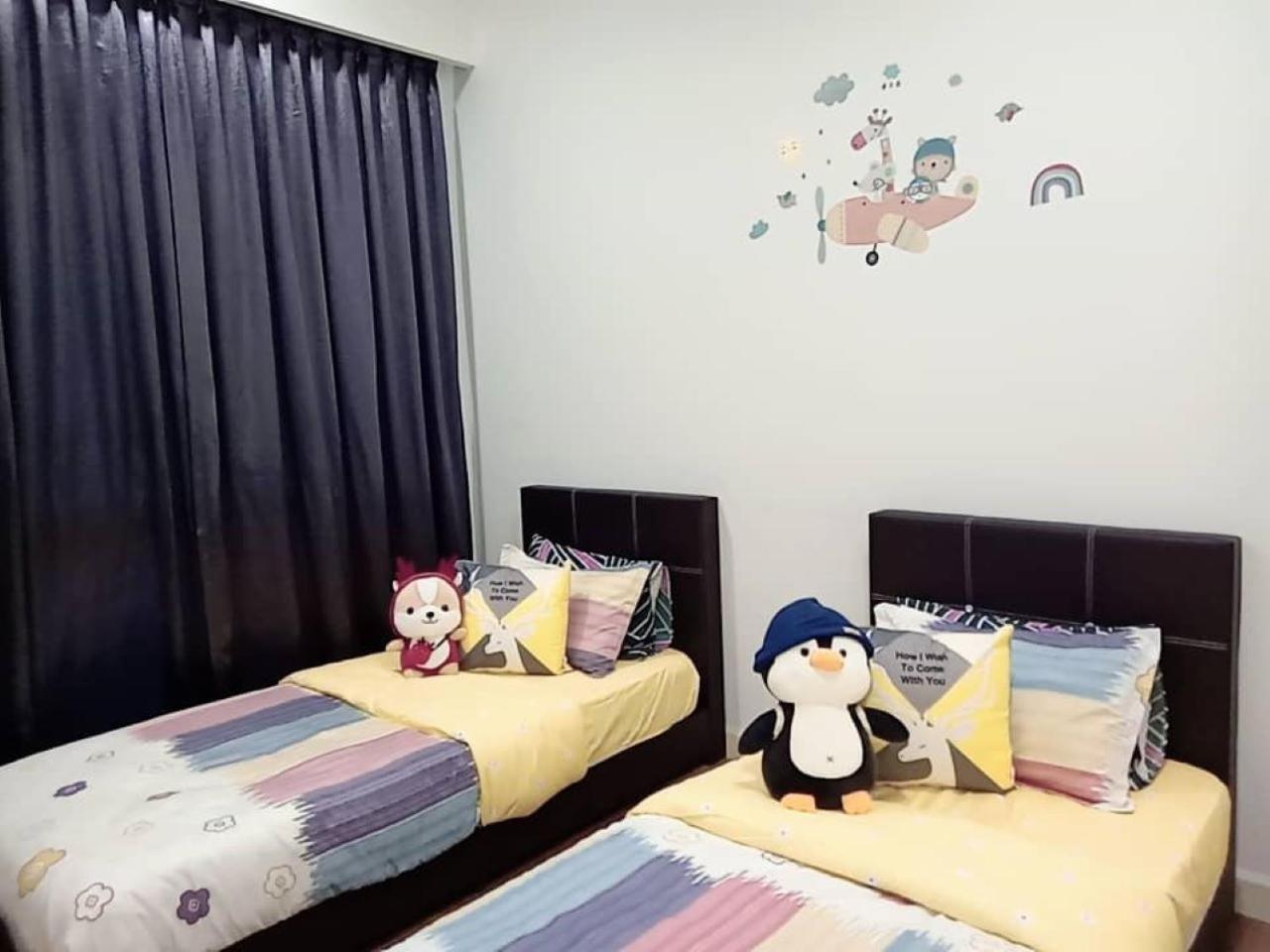 Apartment Legoland-4mins Walk-spacious-kids Friendly With Bathtub@ Happy Travel- Afinity Residency Nusajaya (Iskandar Puteri)