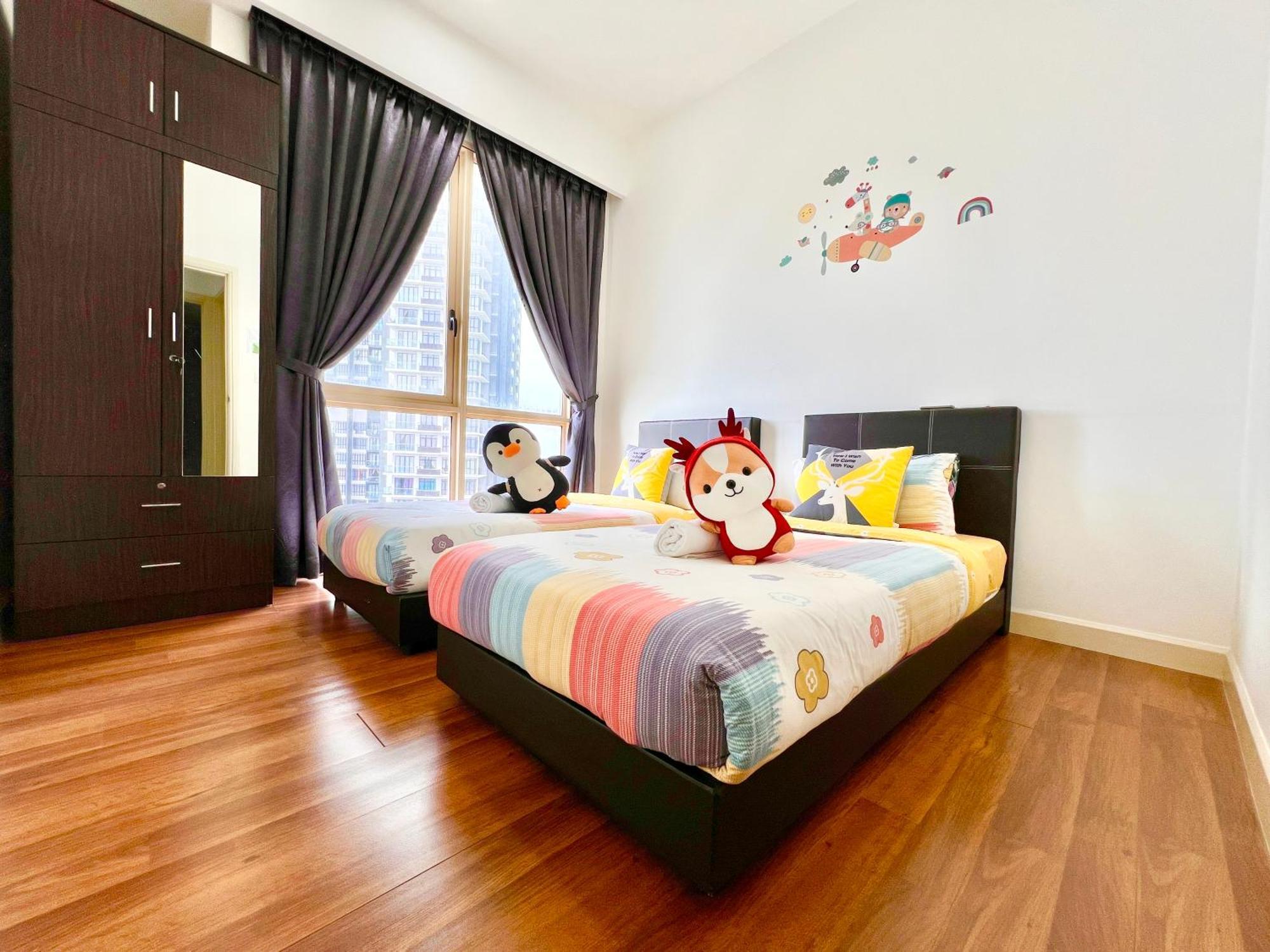 Apartment Legoland-4mins Walk-spacious-kids Friendly With Bathtub@ Happy Travel- Afinity Residency